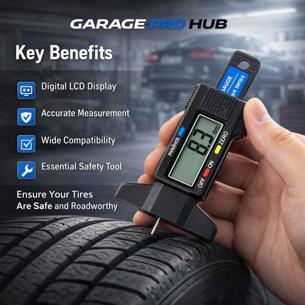 Garage Pro Hub™ Tyre Tread Depth Gauge